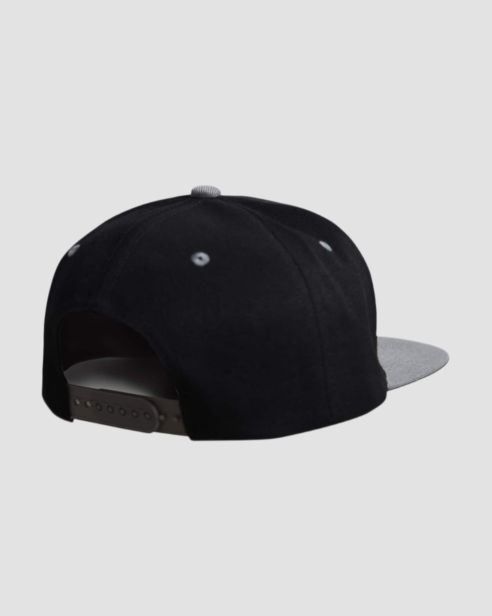 Back view of the Men’s Skull Bloom Snapback by Ring of Fire Clothing in Black, Red, White, and Grey colors, featuring the adjustable snapback for a customizable fit, one size fits all.
