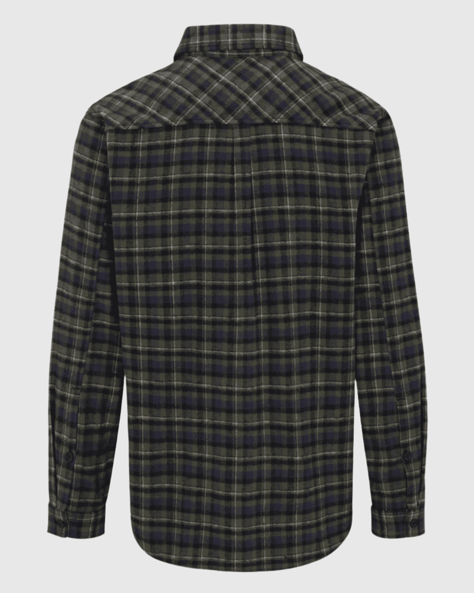 Plaid shirt on a light gray background