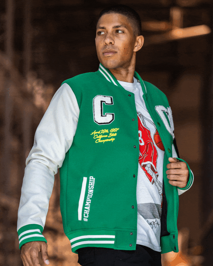 Diverse male models in Ring of Fire attire, showcasing a range of our men's clothing