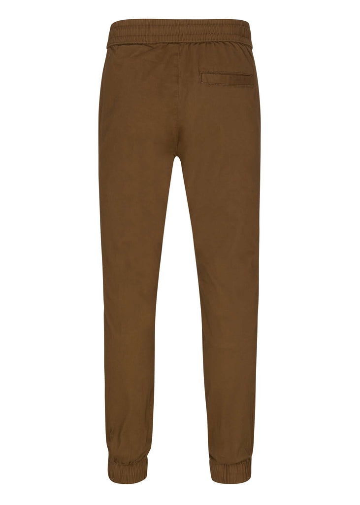 Back view of Ring of Fire’s Men’s Barnabas Cargo Joggers in Light Brown