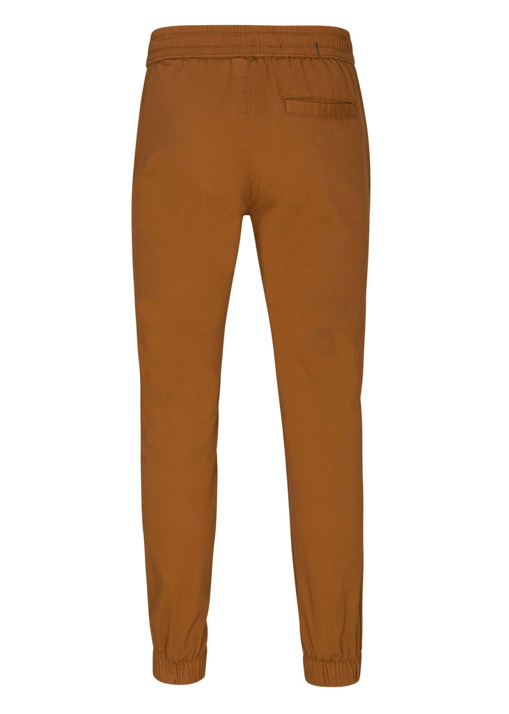 Back view of Ring of Fire’s Men’s Barnabas Cargo Joggers in Golden Oak