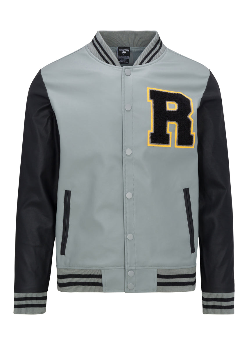 Black R Varsity Jacket