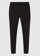 Mens drawstring premium September jogger in black
