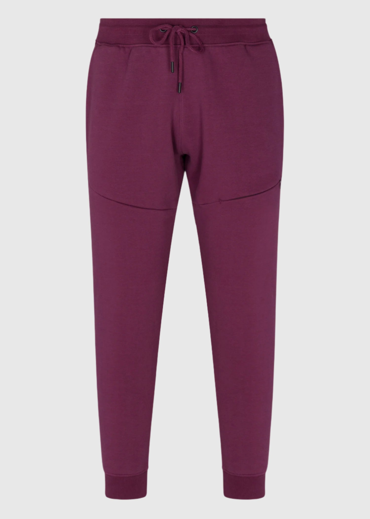 Mens drawstring premium September jogger in grape wine