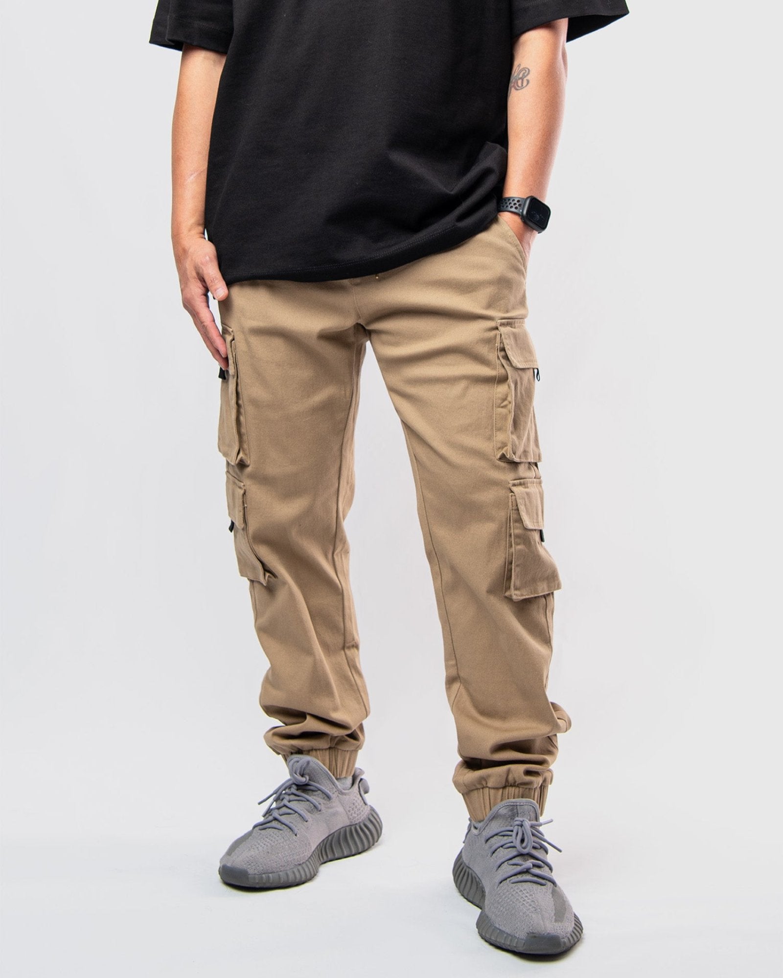 Men's Hilkiah Twill Utility Cargo Joggers - Ring Of Fire Men's Hilkiah Twill Utility Cargo Joggers - Ring Of Fire