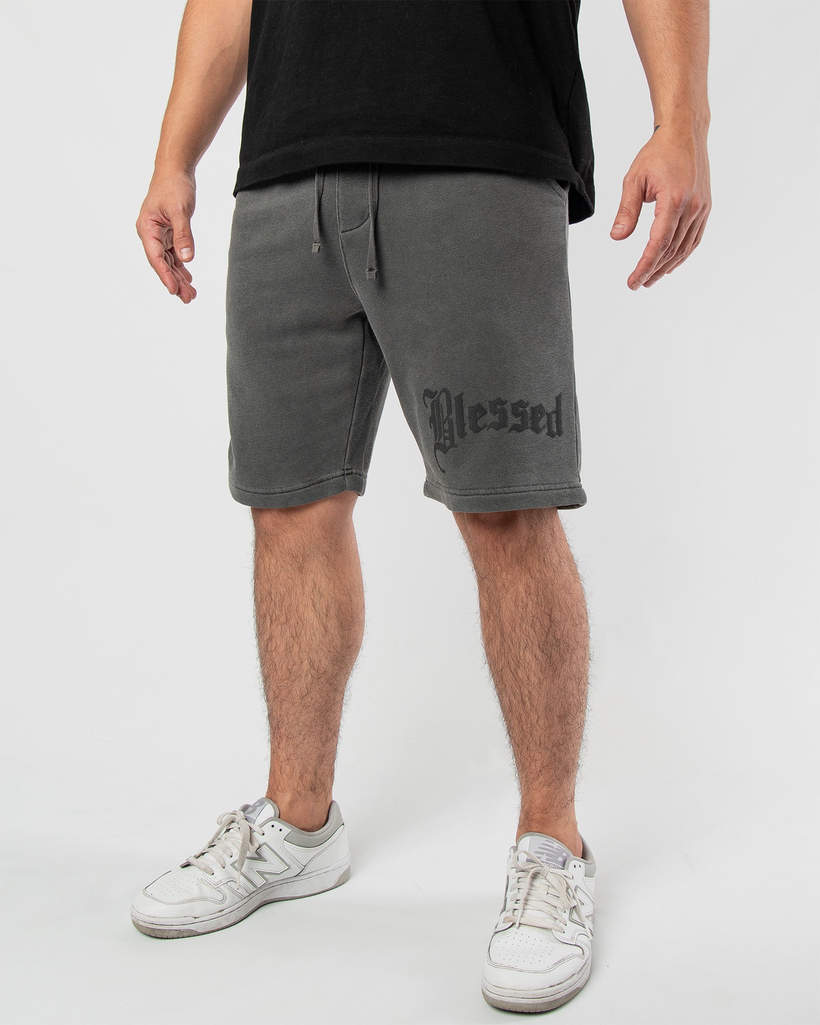 MEN'S BLESSED FLEECE SHORTS front view