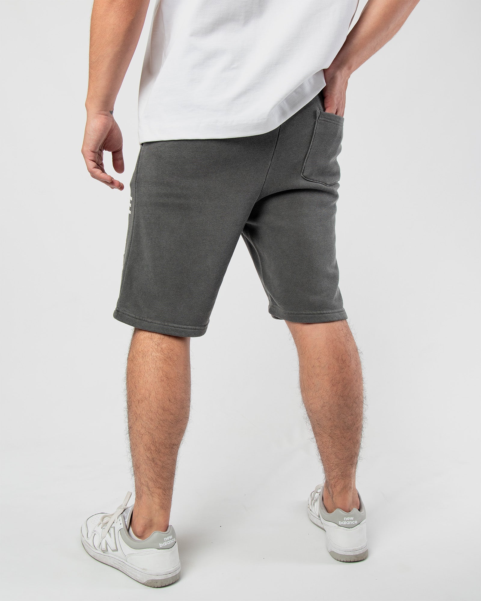 MEN'S SAVAGE WOLF FLEECE SHORTS back view