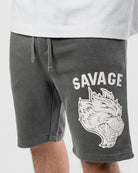 MEN'S SAVAGE WOLF FLEECE SHORTS detail view
