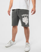 MEN'S SAVAGE WOLF FLEECE SHORTS front view