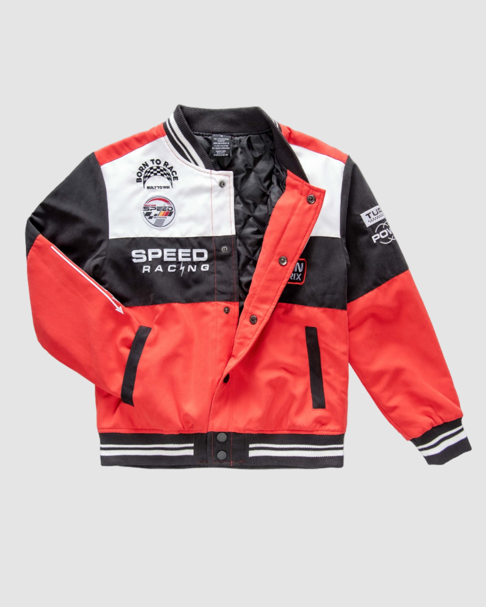 BOYS SPEED READER JACKET ショッピングバック付き！ LittleSpring 2T Toddler Boys Red Bomber Jacket Girls Full