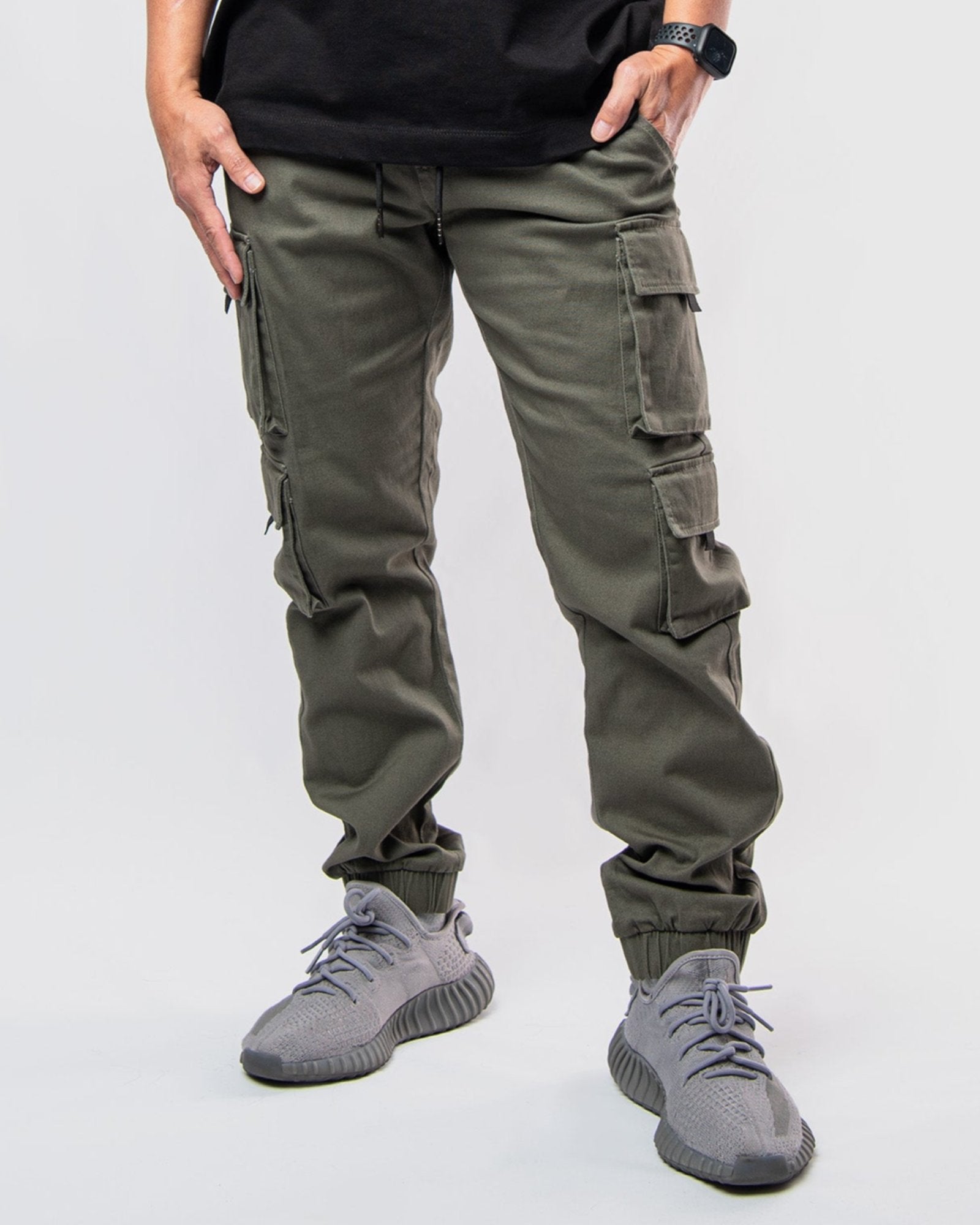 Men's Hilkiah Twill Utility Cargo Joggers - Ring Of Fire
