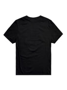 Back view of Ring of Fire’s Men’s Black Diamond Graphic Tee in a flat lay, highlighting the smooth, 100% cotton fabric.