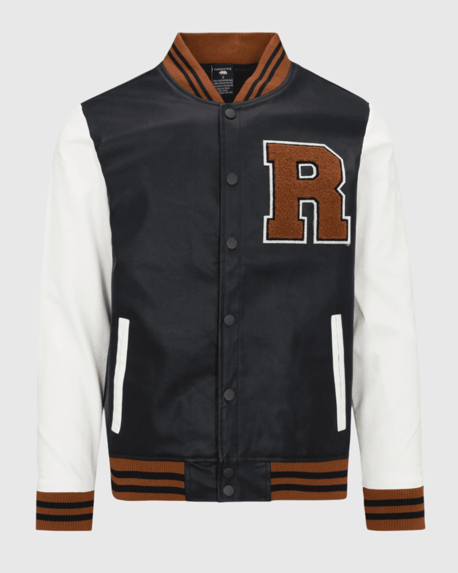 Men's Deejay Full PU Varsity Jacket | Ring of Fire Clothing Men's Deejay Full PU Varsity Jacket | Ring of Fire Clothing