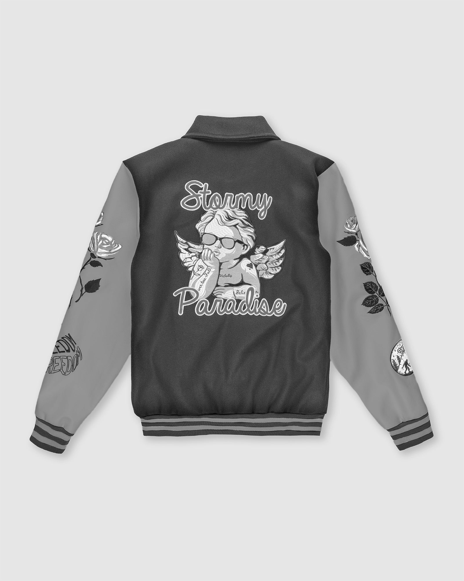 Men's Paradise Woolen Varsity Jacket - Trendy & Stylish – Ring Of