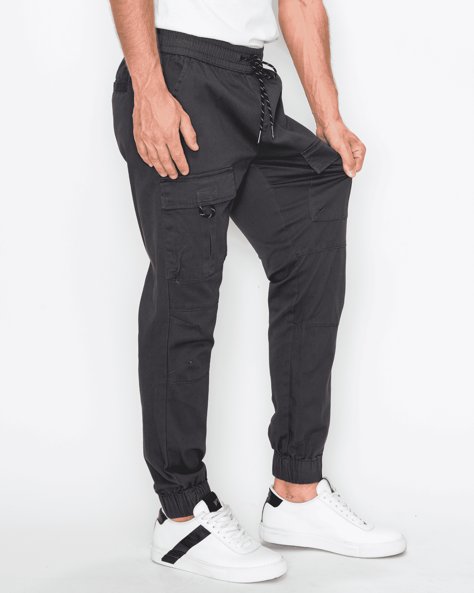 【BAON】Doran Raised Cargo String Jogger Pants Men's Barnabas Cargo Joggers | Ring Of Fire Clothing