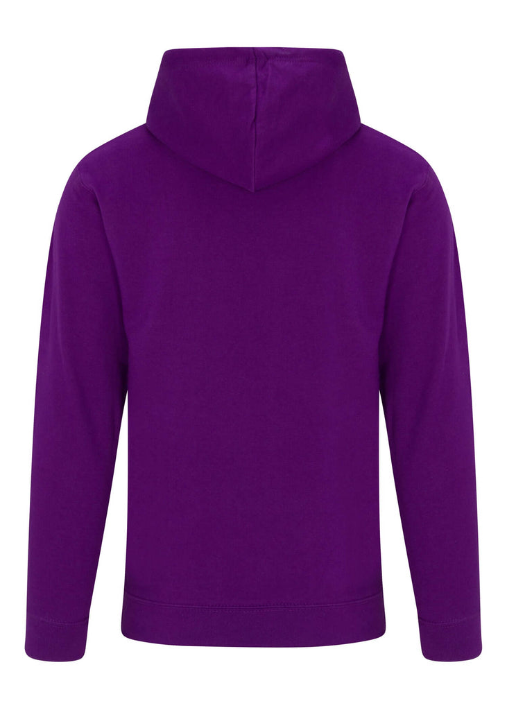 Back view of Men’s Drip 3D Hoodie by Ring of Fire Clothing in Purple
