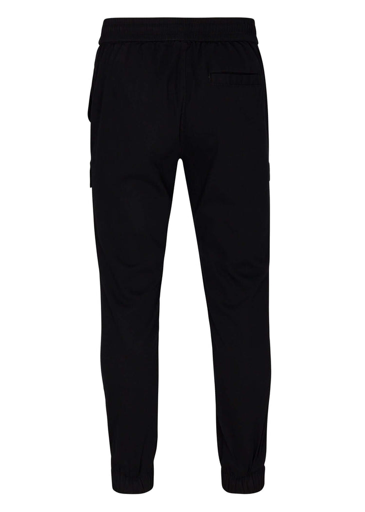 Back view of Ring of Fire’s Men’s Barnabas Cargo Joggers in Black