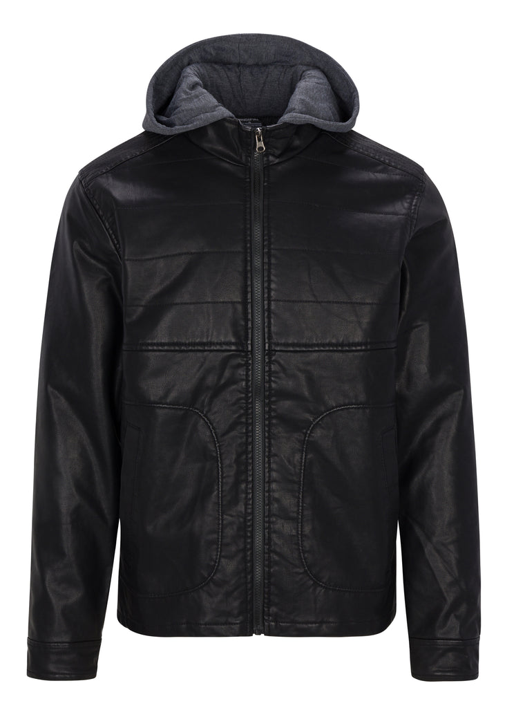 Mens boaz quilted jacket in black 
