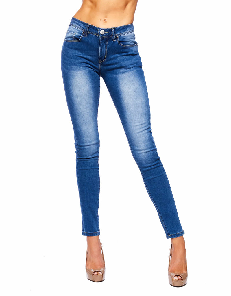 Women Mandy high rise skinny jeans in Azul
