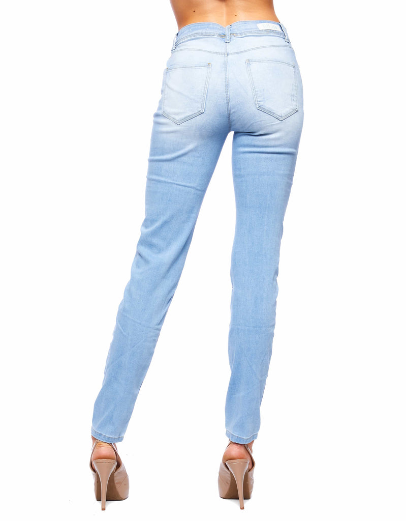 Women Mandy high rise skinny jeans in Miami back pockets 