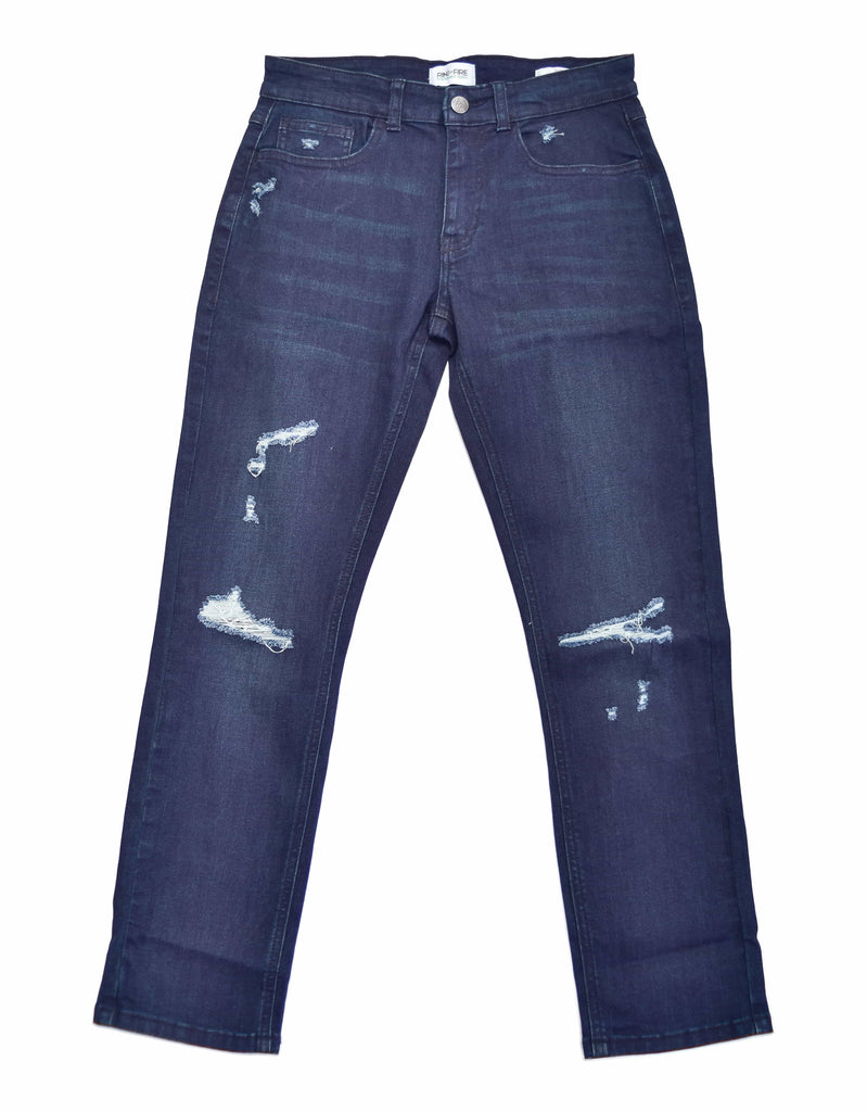 boy's recycled fabric sustainable slim jeans in Medusa