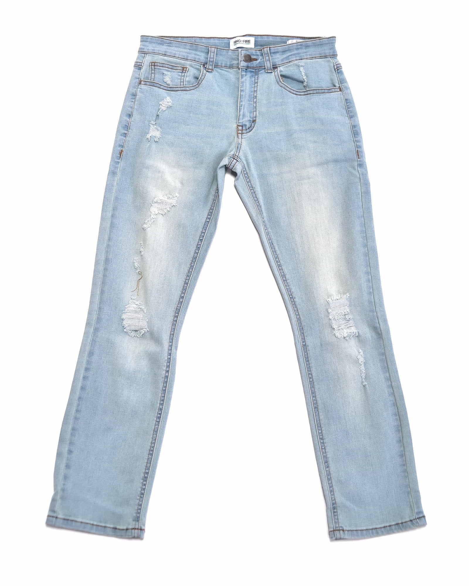 boy's recycled fabric sustainable slim jeans in Skylar