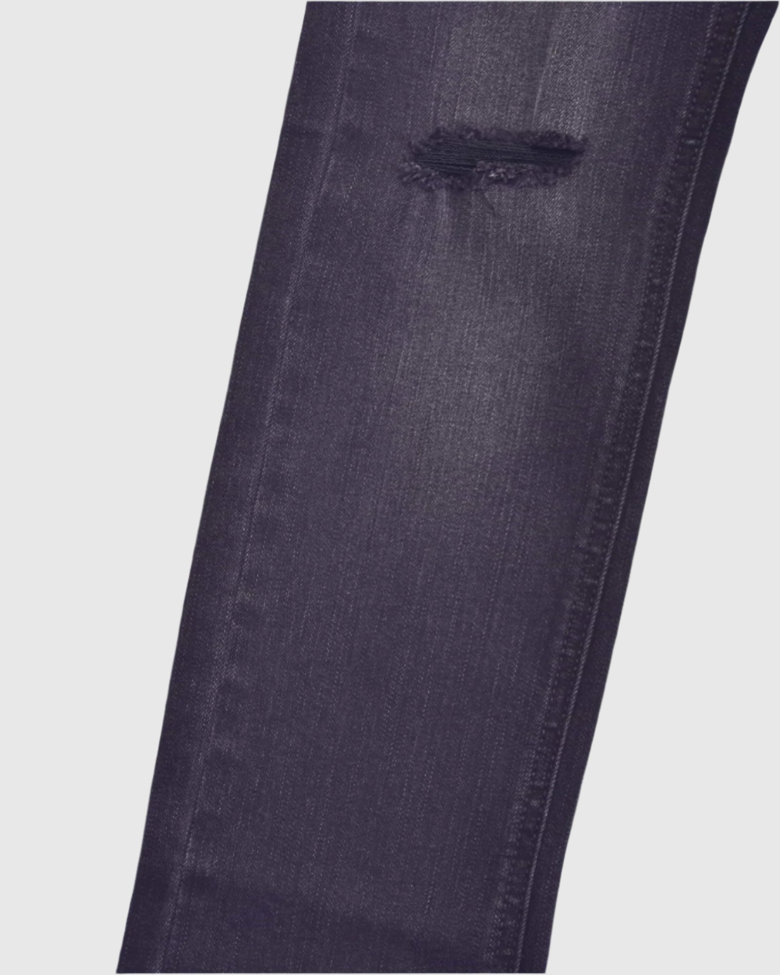 Boy's recycled fabric sustainable skinny jeans in Carbon distressed detail