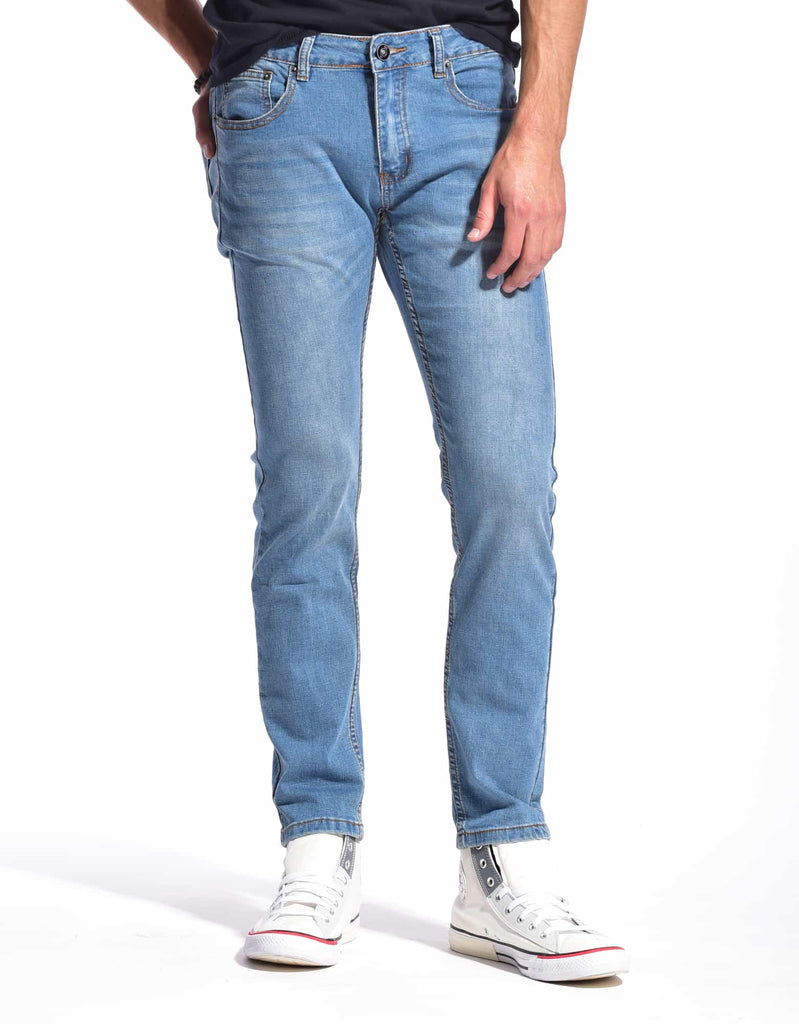 Mens edge button closure slim jeans in Americana