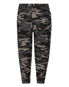 Boys's moto zipper jogger in black camo