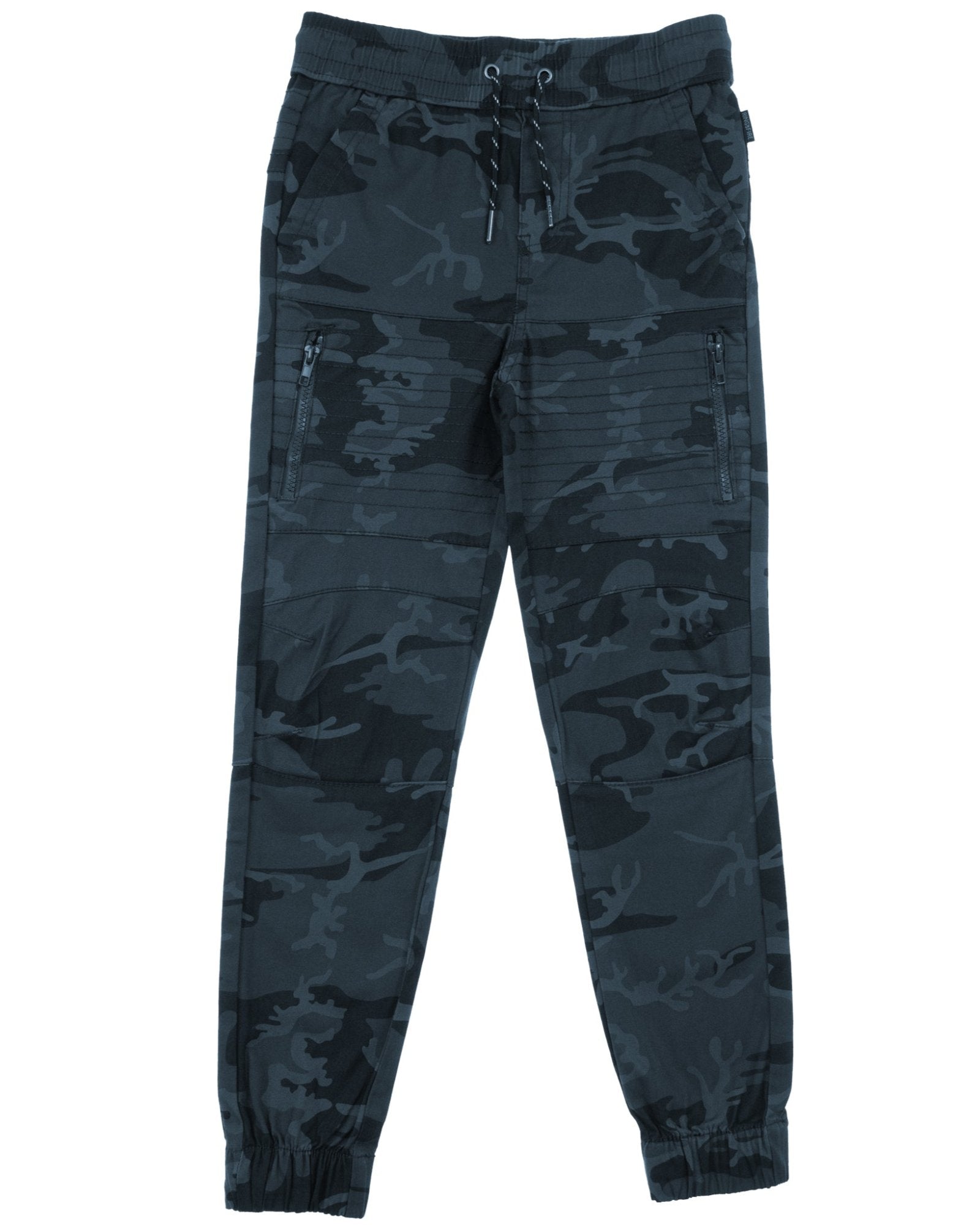 Boys's moto zipper jogger in navy camo