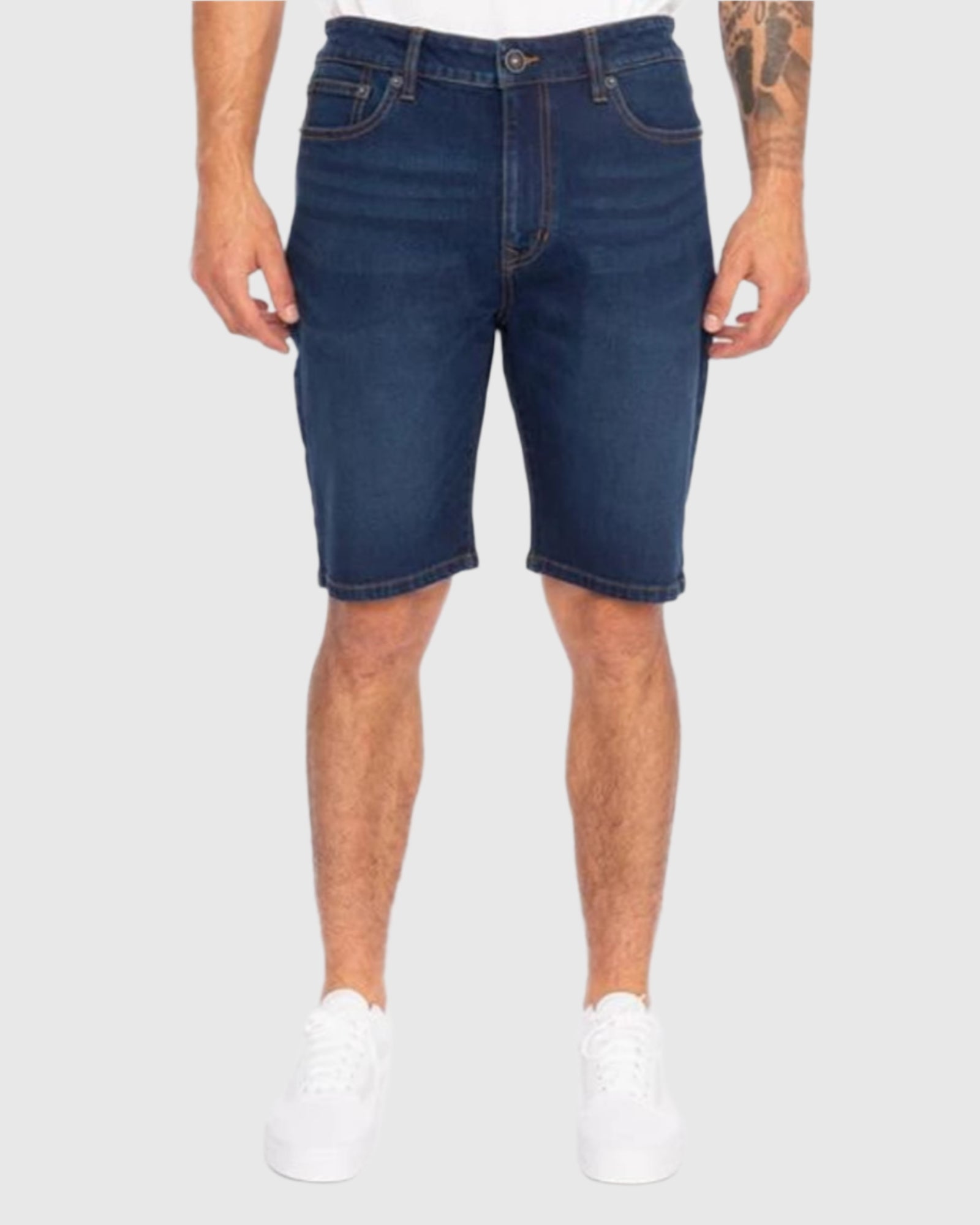 Mens wayne 5 pocket denim shorts in Twilight