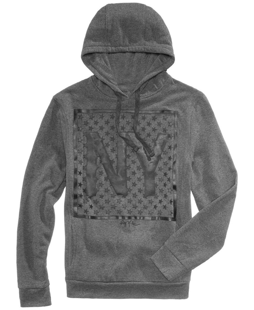 Mens NY start hoodie in Charcoal