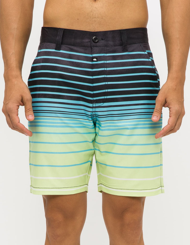 Mens fresh breeze stripe hybrid shorts in Undertow